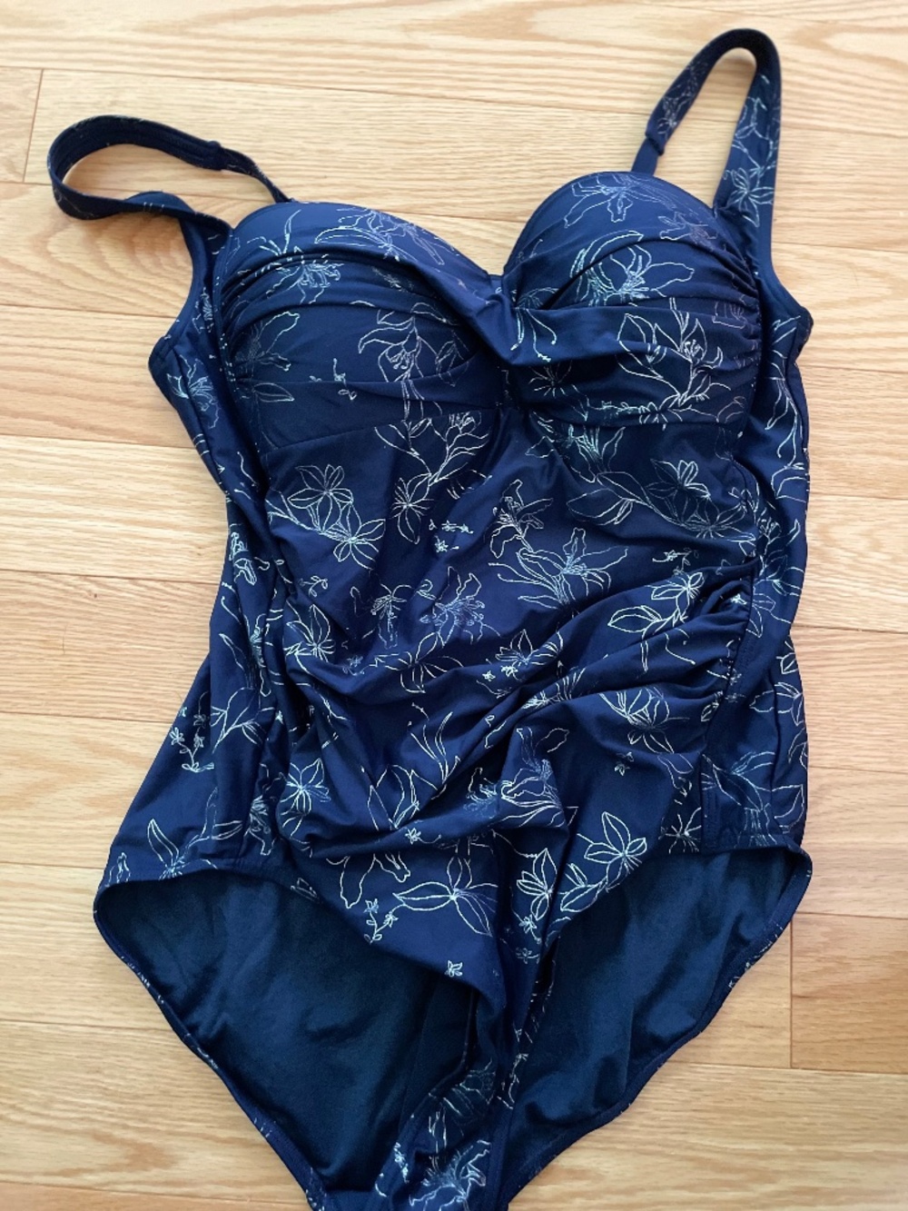 Navy Swim Suit, One Piece, Women's Size 12